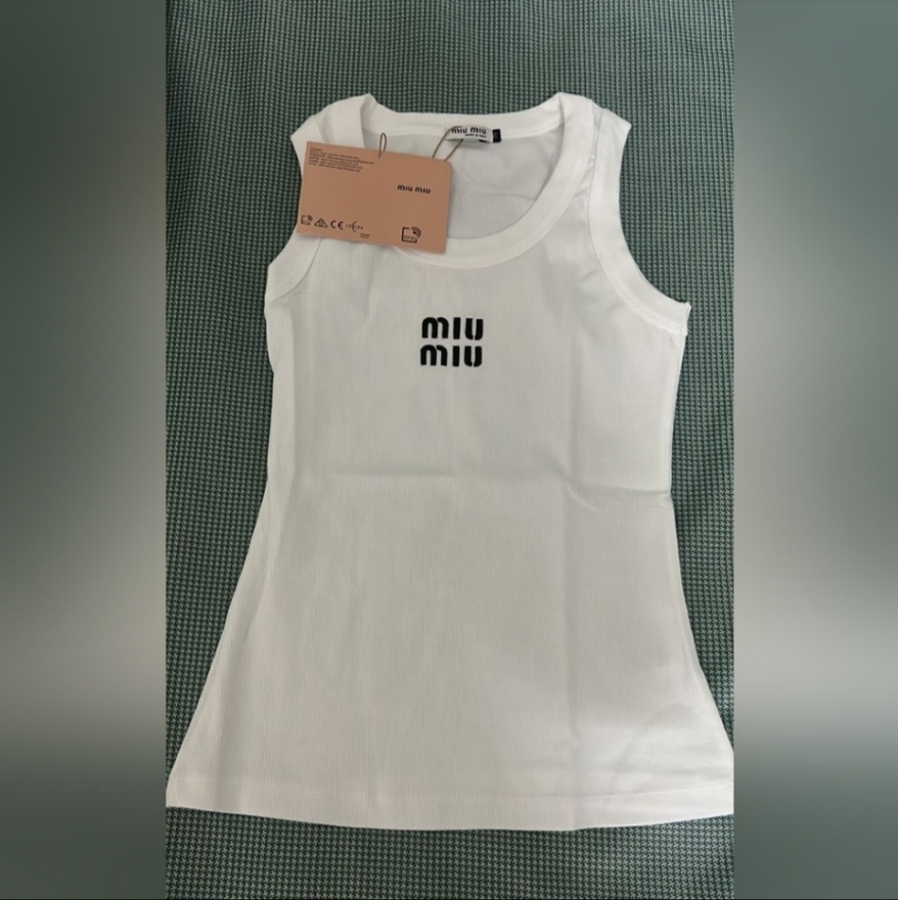 Miu Miu White Women's Tank Top